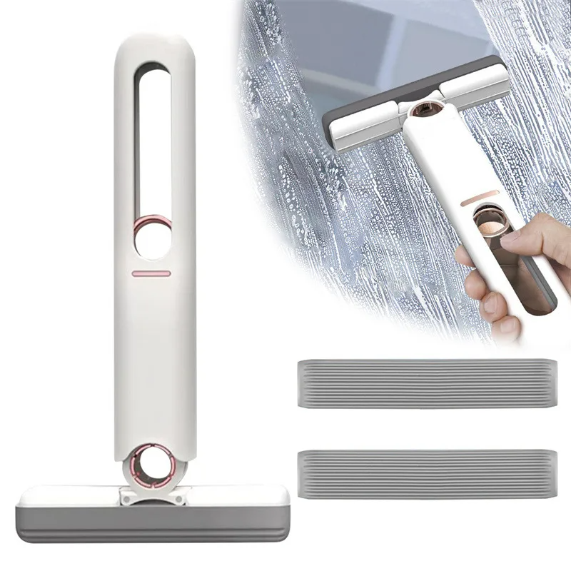 Effortless Portable Self-Squeezing Cleaning Mop