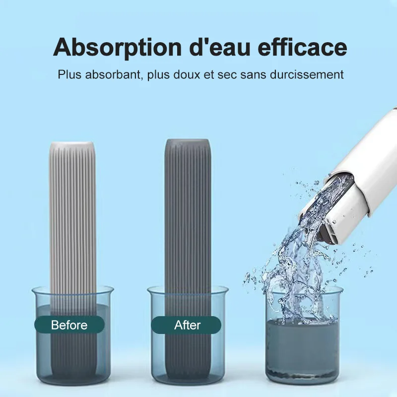 Effortless Portable Self-Squeezing Cleaning Mop